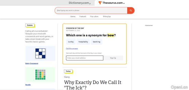 Thesaurus同义词替换