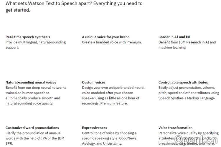 IBM Watson文本转语音