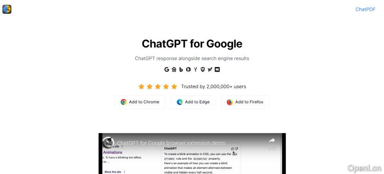 ChatGPT for Google