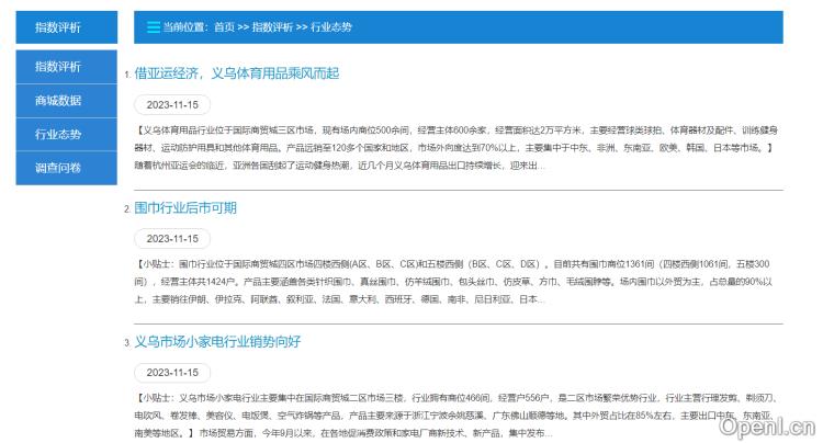 义乌小商品指数