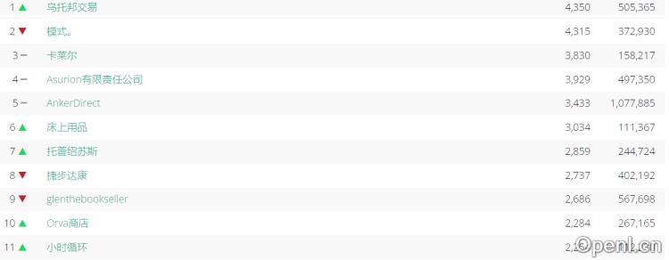 亚马逊卖家排行榜