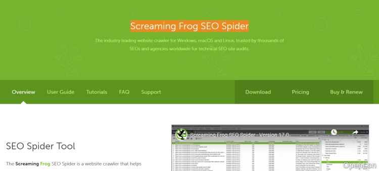 Screaming Frog SEO Spider