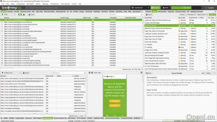 Screaming Frog SEO Spider