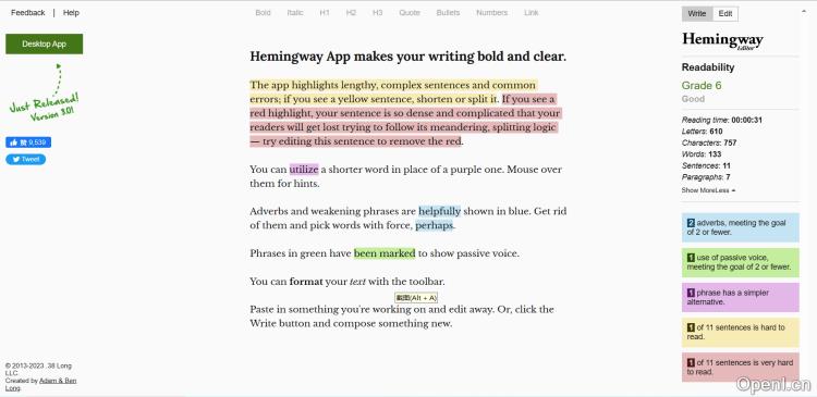 Hemingwayapp