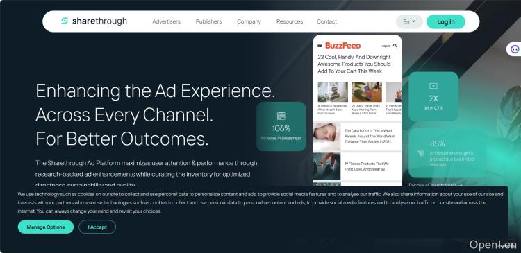 Sharethrough 内容推荐工具