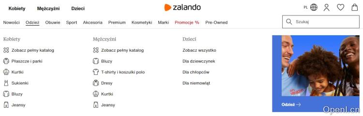 Zalando波兰站