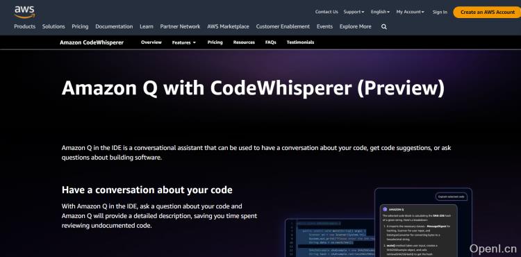 Amazon CodeWhisperer